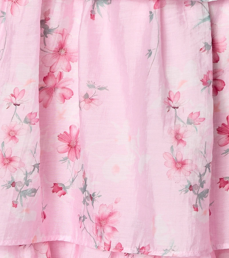 RSVP Bloom Floral Ruffle Midi Dress