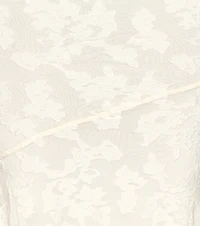 Sculpted Grace Jacquard Midi Dress