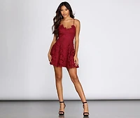 Crochet Lace Skater Dress