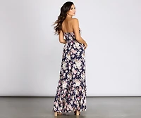 Getaway Girl Floral Smocked Tube Maxi Dress