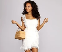 Wrap me Lace Dress
