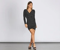 Twinkling Moments Glitter Mini Dress