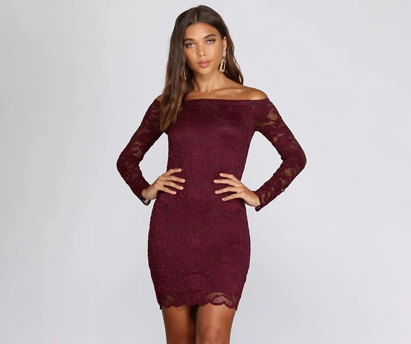 Obsessed Over Lace Mini Dress