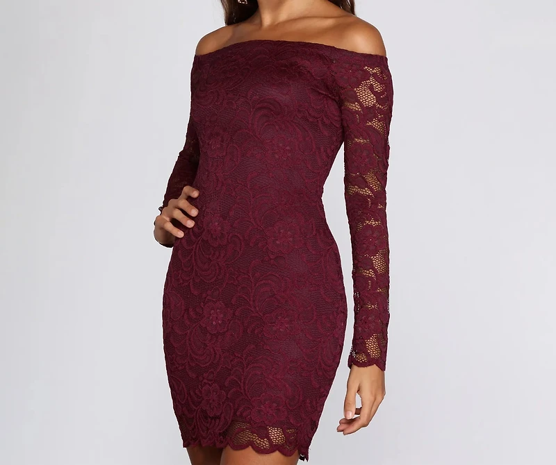Obsessed Over Lace Mini Dress