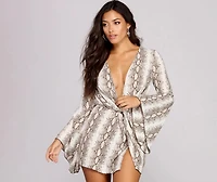 Knot Tonight Drape Mini Dress