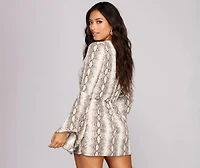 Knot Tonight Drape Mini Dress
