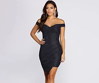 Glowing Glitter Mini Dress