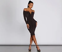 Lit Lurex Midi Dress