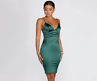 On To The Next Satin Dress