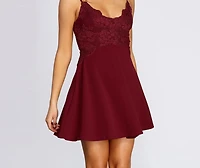 Amazing Lace Sleeveless Skater Dress