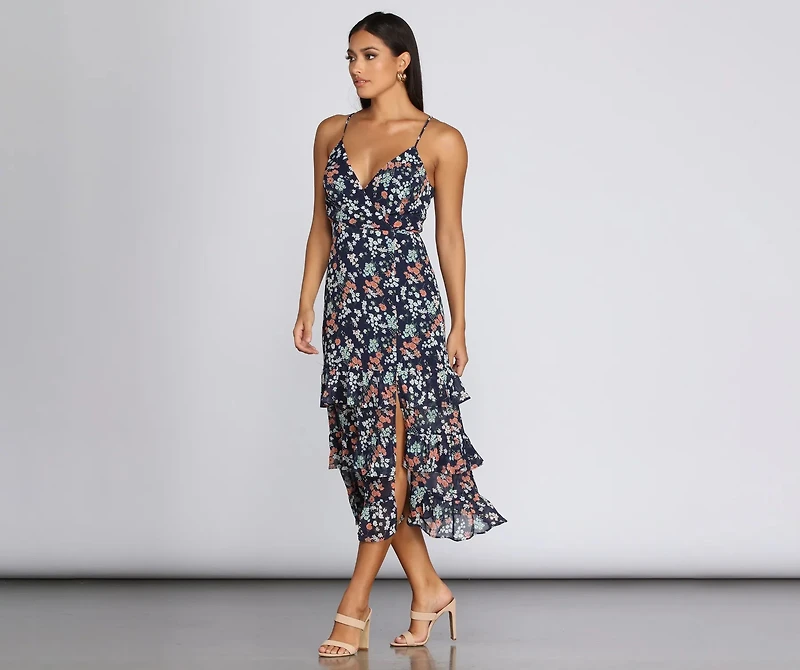 Chic Chiffon Tiered Dress