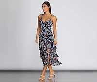 Chic Chiffon Tiered Dress