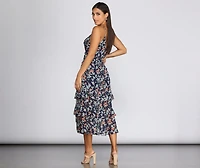 Chic Chiffon Tiered Dress