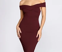 Will You Be My Sweetheart Midi Trumpet Dress