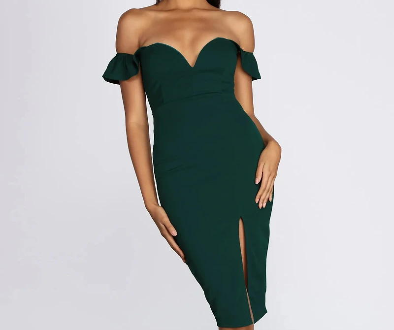 Sweet & Saucy Midi Dress