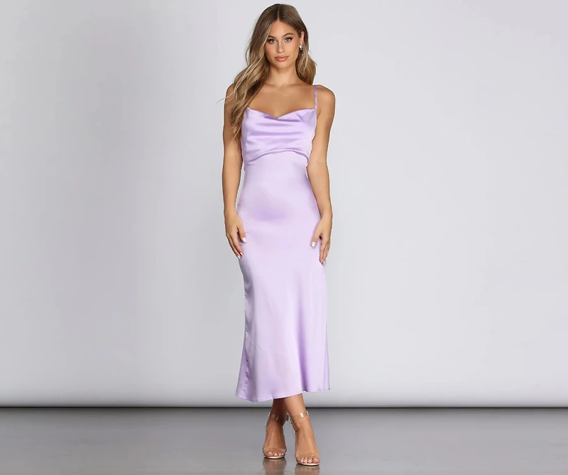 Zest Lace-Up Midi Dress