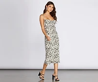 Fierce Leopard Sleeveless Midi Dress