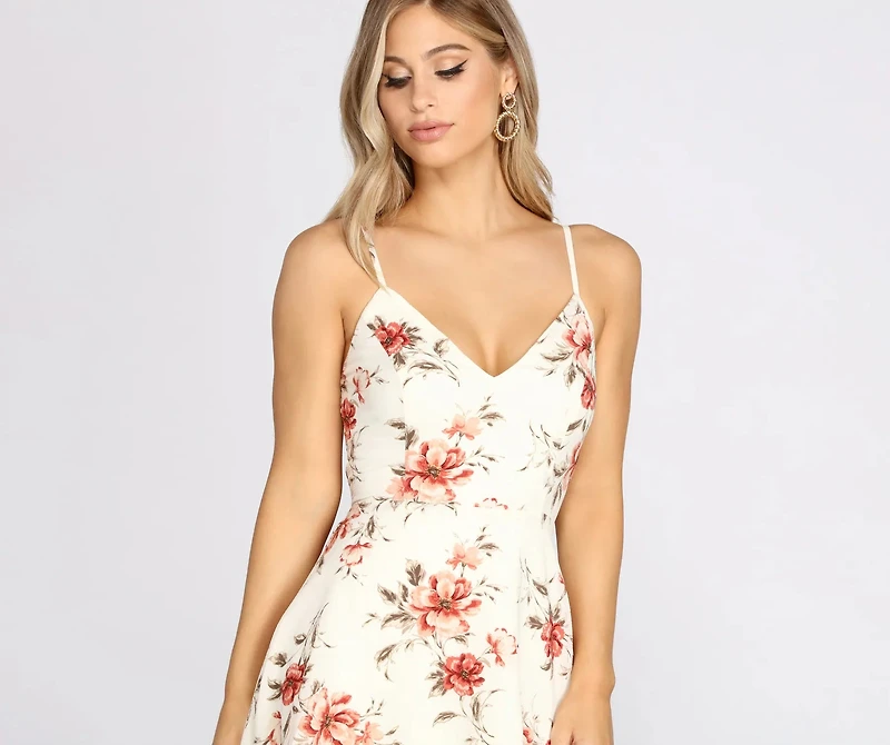 Floral Passion High Low Dress