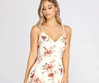 Floral Passion High Low Dress