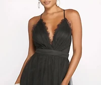 Lace Allure Mesh Skater Dress