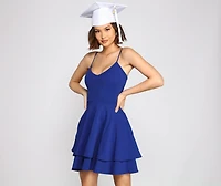 Simply Adorable Layered Skater Dress