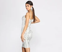 Sultry Sequins Midi Dress