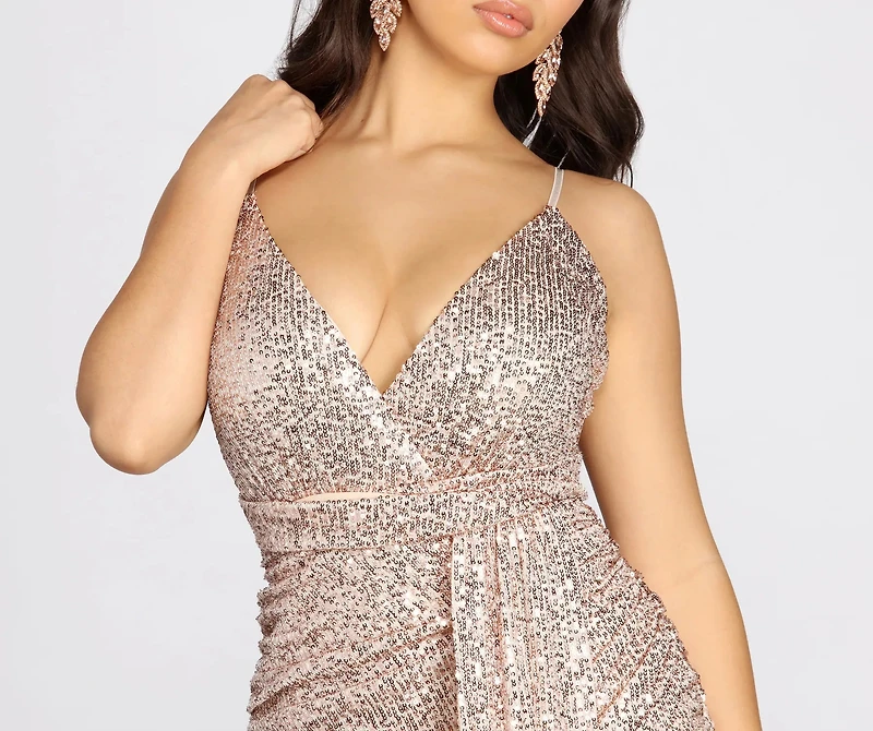 Shimmer Queen Sequin Mini Dress