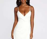 Wrapped Glam Mini Dress