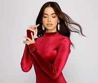 Luxe Stunner Velvet Mini Dress