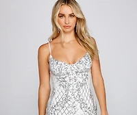 Gorgeous Girl Sequin Midi Dress