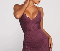 Sweet And Flirty Lace Mini Dress