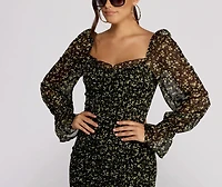 For The Love of Florals Mini Dress