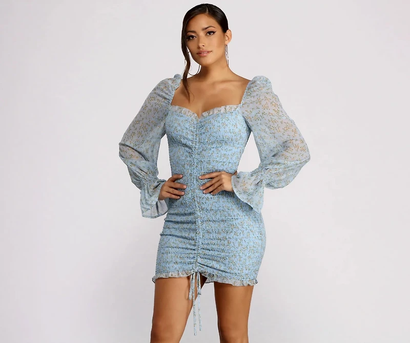 For The Love of Florals Mini Dress