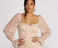 For The Love of Florals Mini Dress