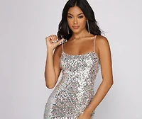 Gorgeous Glam Sequin Mini Dress