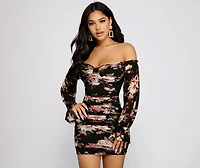 Say Yes To Florals Mesh Bodycon