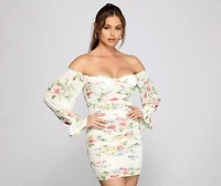 Say Yes To Florals Mesh Bodycon