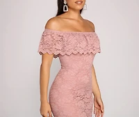 Stunner Lace Midi Dress