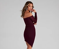Sweet And Stunning Ruched Mini Dress