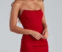 Stunner Status Strapless Mini Dress