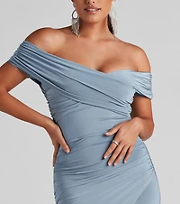 Smooth And Chic Wrap Mini Dress