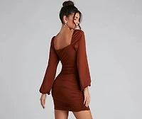 Such A Sweetheart Mini Ruched Dress