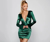 Glam Celebration Satin Bodycon