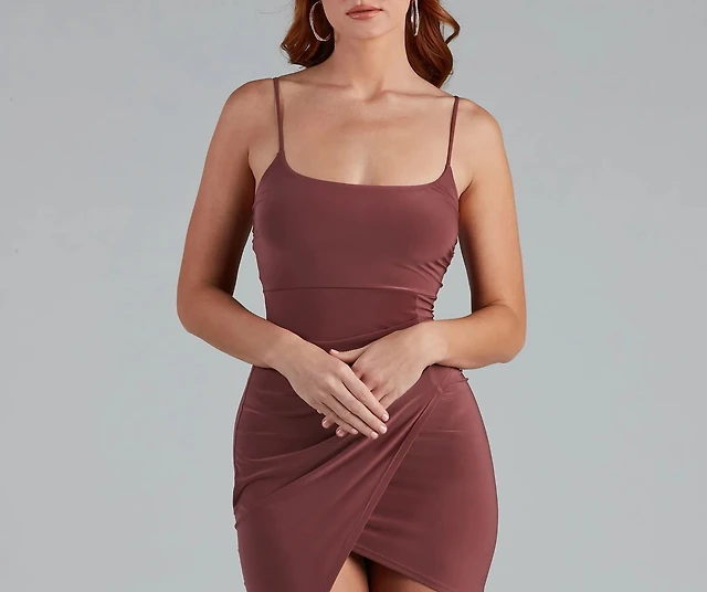 Alex Marie Adaline Jetset-Tech Super Stretch Wrap Midi Dress at CoolSprings  Galleria in Franklin, TN