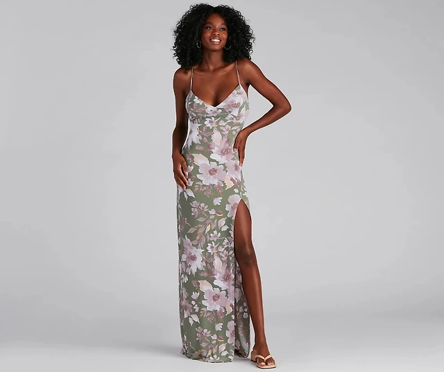 asymmetrical ruched maxi dress Querubina Pink Asymmetrical Ruched Maxi Dress, XS / Pink