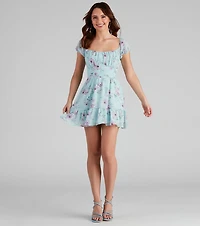 Flower Power Skater Dress