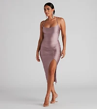 Sleek Style Moves Midi Dress