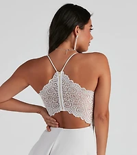Go With The Flow High-Low Crepe Dress