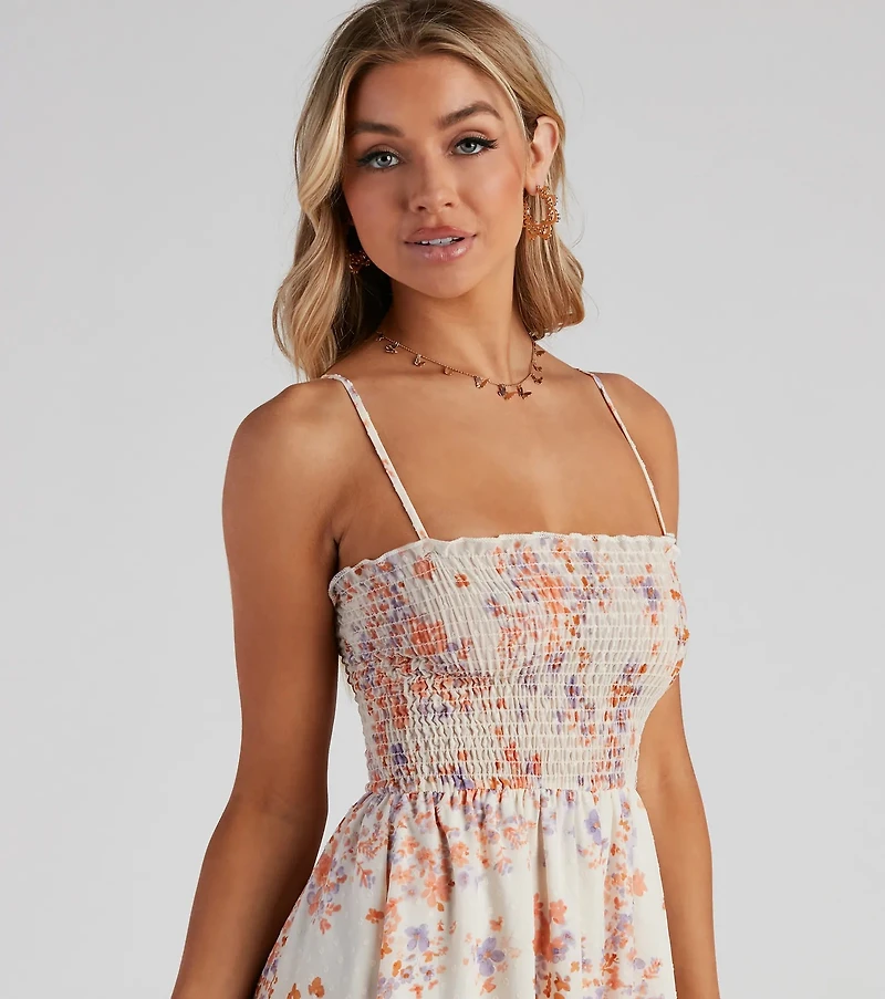Shift Seasons Floral Skater Dress