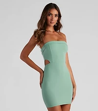 Classy Babe Crepe Mini Dress